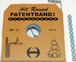 PATENTBÅND HULL 4,3MM B13MM L10M PLASTBELAGT GRÅ-Christiania byggteknikk Best