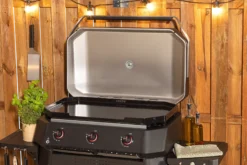 Plancha G-800 med lokk og tre gassbrennere-Cozze Hot
