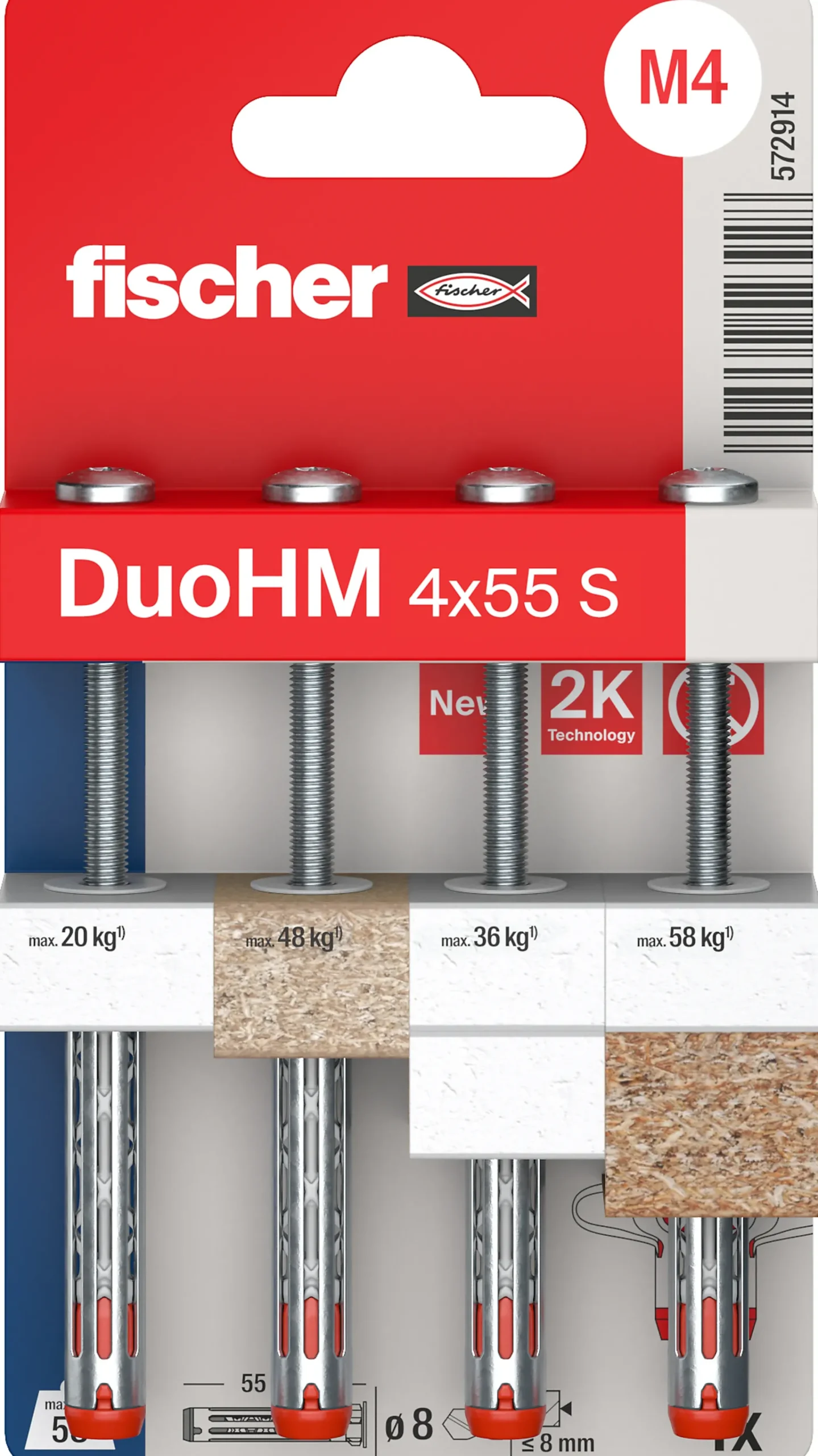 Plateanker DuoHm 4x55mm-Fischer Sale