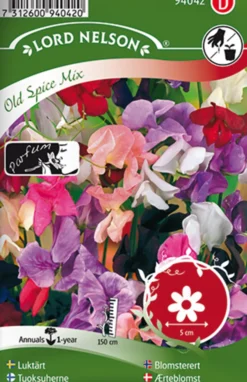 Porsjonsfrø blomsterert old spice-Nelson garden Outlet