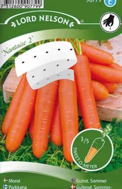Porsjonsfrø gulrot sommer- nant frøbånb-Nelson garden Discount