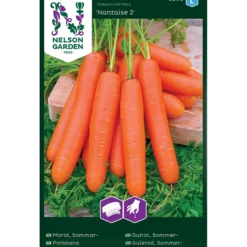 Porsjonsfrø gulrot sommer- nant frøbånb-Nelson garden Discount