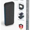Powerbank 10000mah med ledlys og solcellepanel-Ansmann Sale