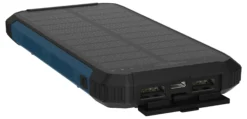 Powerbank 10000mah med ledlys og solcellepanel-Ansmann Sale