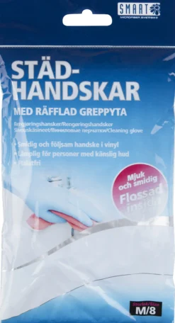 RENGJØRINGSHANSKER 8/MEDIUM-Smartmicrofiber New