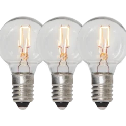 Reservepære E10 55V med klart glass 3stk-Star trading Sale