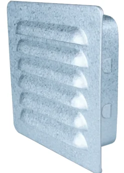 Rist i galvanisert stål med duk og karm 15x15cm-Flexit Discount