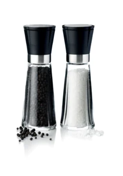 SALT-/PEPPERKVERNSETT H20 SORT/STÅL GRAND CRU-Rosendahl Sale