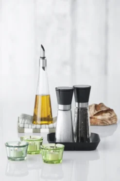 SALT-/PEPPERKVERNSETT H20 SORT/STÅL GRAND CRU-Rosendahl Sale