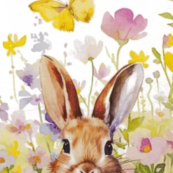 Servietter 33x33cm Bunny in Meadow-Daybyday Best