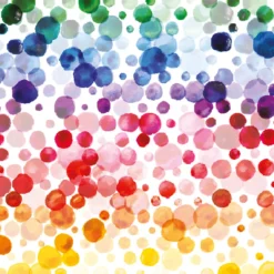 Servietter 33x33cm Colourful dots-Daybyday Hot