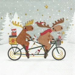 Servietter 33x33cm Tandem Moose- Hot