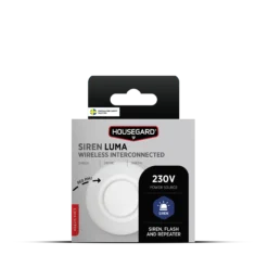 Sirene trådløs Luma 230V med batteribackup-Housegard Sale