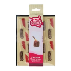 Sjokoladedekorasjon blodige kniver 10stk-Funcakes Sale