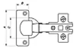 Skaphengsel 1436 110g 35mm-Pn Beslag Outlet