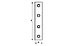 SKJØTEJERN 6212 EZ 105X20X2MM 2STK-Pn Beslag Hot