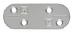 SKJØTEJERN 98X38MM FINSTRUKTUR GRÅ MED RUSTFRI A4 SKRUER-Pn Beslag Clearance