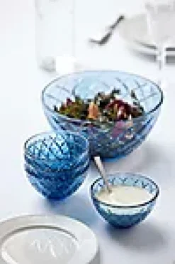 SKÅL SORRENTO 12 CM 4 STK. BLÅ GLASS-Lyngby glas Best
