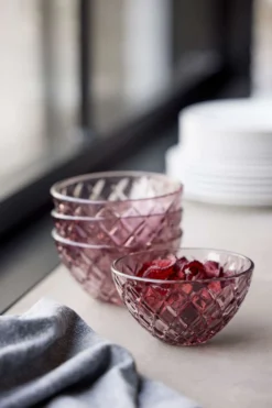 SKÅL SORRENTO 12CM 4STK. GLASS-Lyngby glas