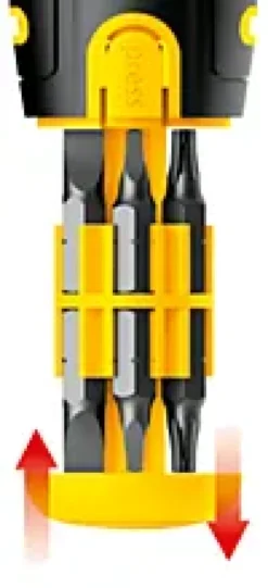 Skralleskrutrekker inkludert 12 bits-Ironside Best