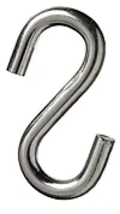 S-krok elforzinket 7x65mm 2stk-Pn Beslag Discount