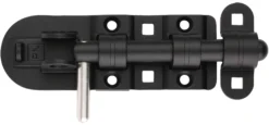 SKÅTE TIL LÅS BOLT 132MM FINSTRUKTUR SVART RUSTFRI A4 GREP-Pn Beslag