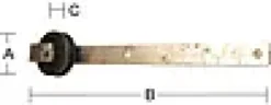 SKYVEDØRSRULLE 2404 400MM-Pn Beslag Discount