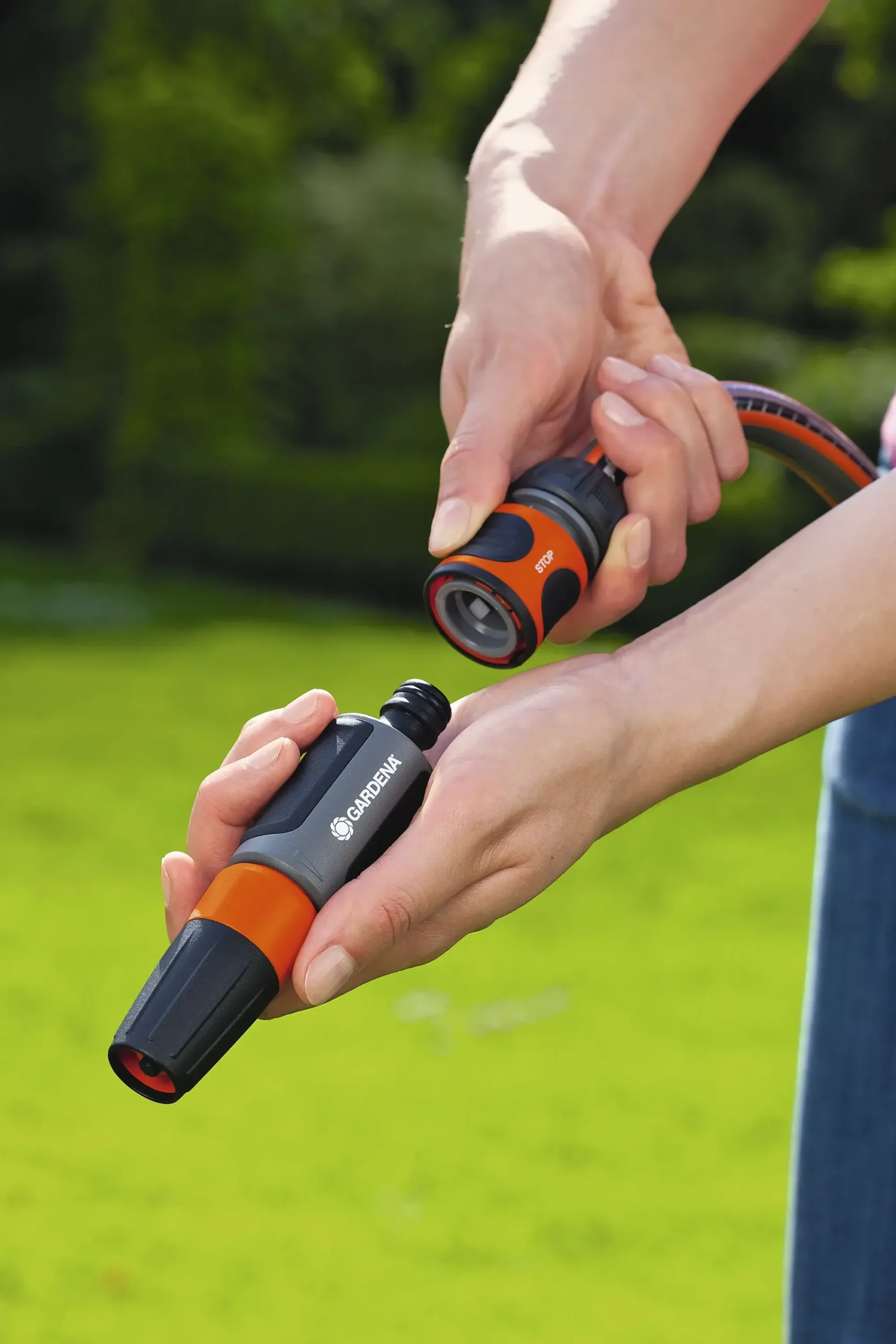 Slangekobling med stopp 1/2"-Gardena Hot