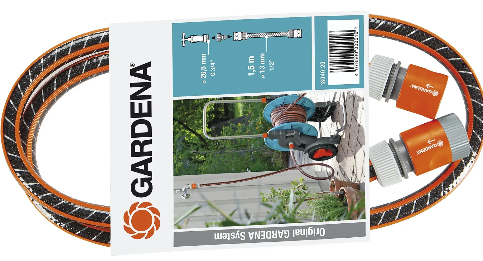 Slange tilkobling 1/2" 1,5m-Gardena Sale