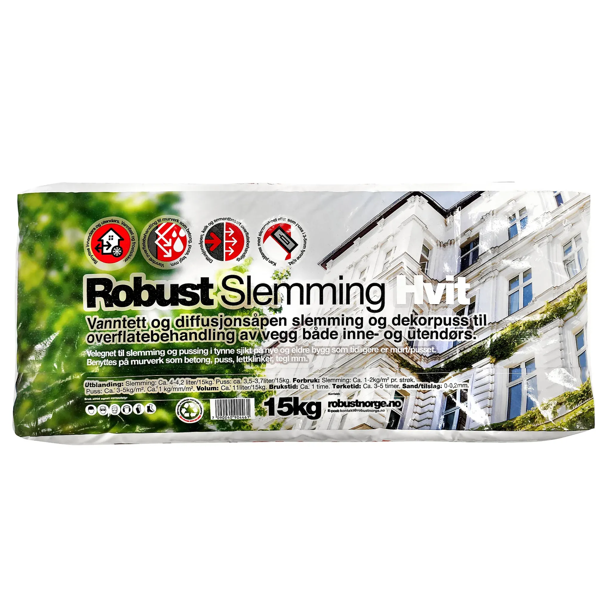 Slemming hvit 15kg-Robust Online