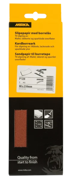 SLIPEPAPIR P120 M/BORRELÅS-Jordan New