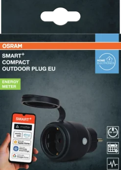 Smart Plugg wifi matter Utendørs Sort-Osram New