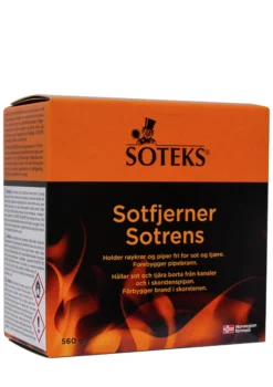 SOTFJERNER 560G HOLDER RØYKRØR OG PIPER FRI FOR SOT/TJÆRE-Soteks Online