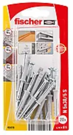 Spikerplugg N ZK 5x30mm 20stk-Fischer Clearance