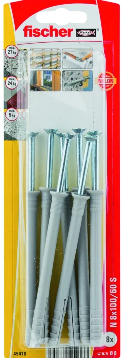 Spikerplugg N ZK 6x60mm 15stk-Fischer Discount