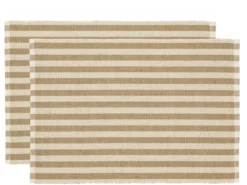 Spisebrikke Statement Stripe Beige 33x48cm 2stk-Södahl Online