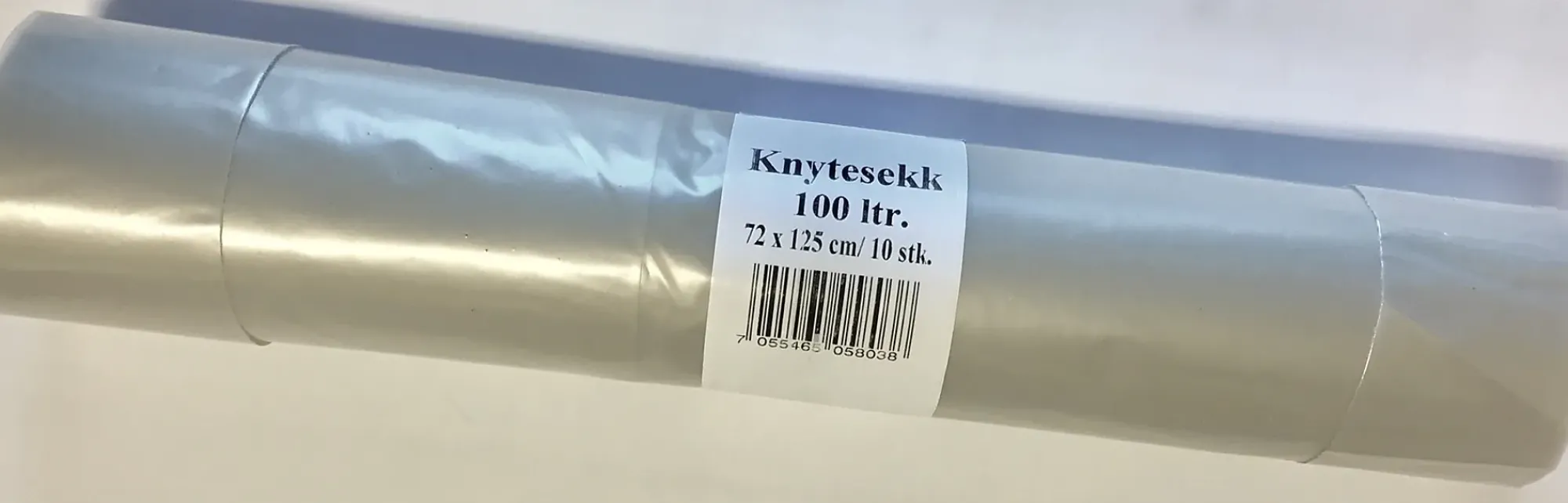 Søppelsekk 100l klar-Forenede plast Clearance