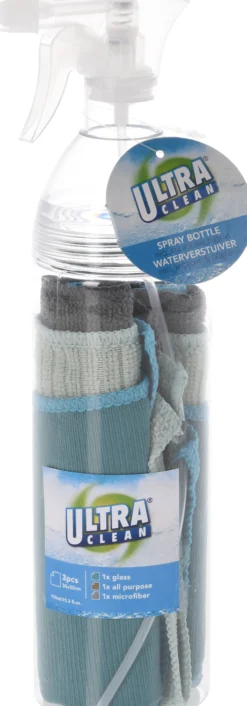 Sprayflaske 750 ml med 3 mikrofiberkluter-Ki Outlet
