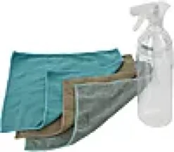 Sprayflaske 750 ml med 3 mikrofiberkluter-Ki Outlet