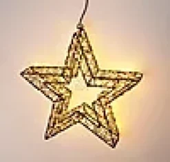 Star 38cm ledlys sort-Ki New