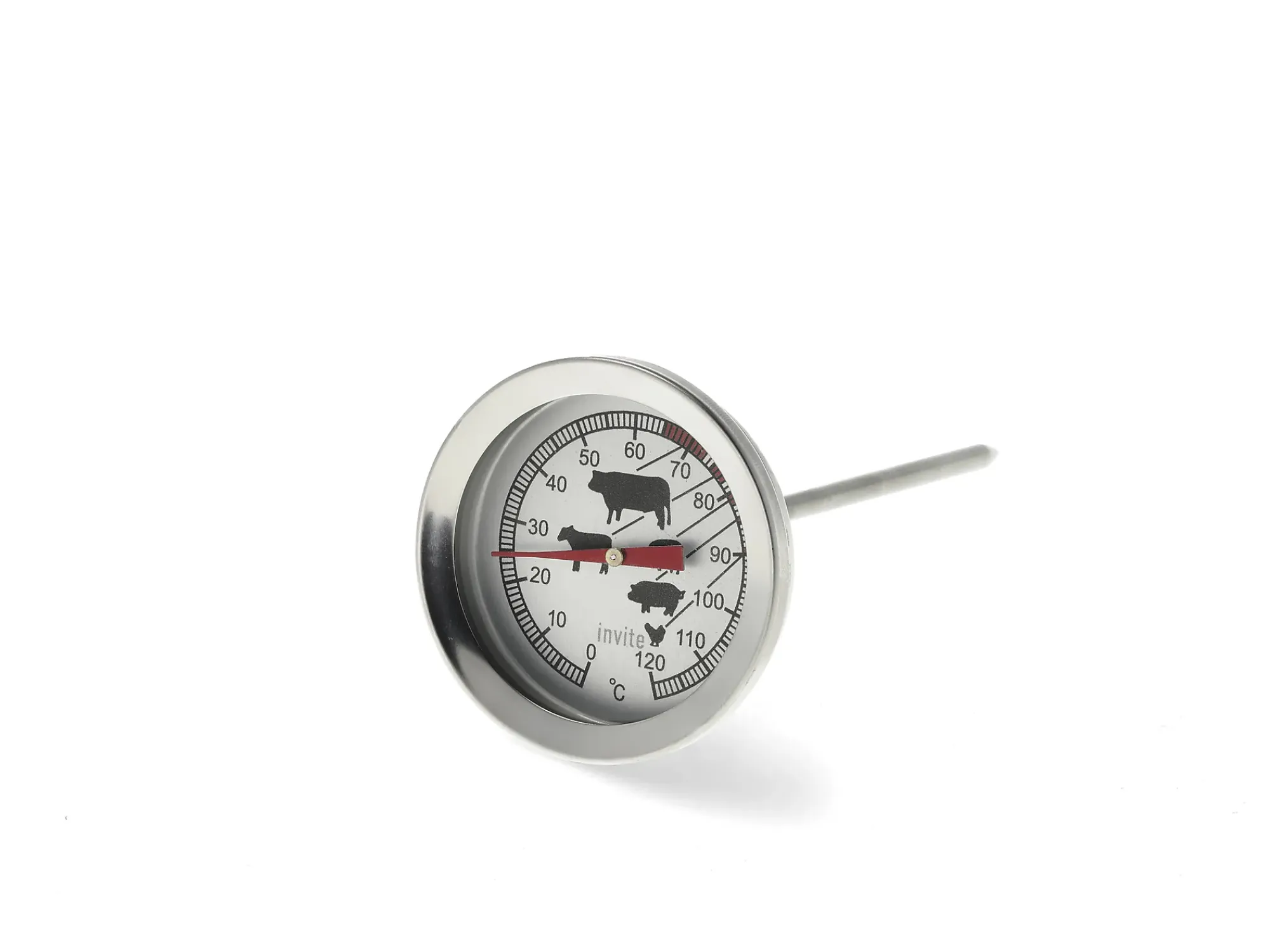 Steketermometer Metall Rustfritt-Invite Outlet