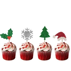 Sticks Christmas glitter assortert 8stk-Cacas Clearance