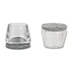 Stolbenhylse m/filt for glatte gulv og tepper transparent 25-28mm-Fix O Moll Sale