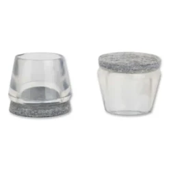 Stolbenhylse m/filt for glatte gulv og tepper transparent 25-28mm-Fix O Moll Sale