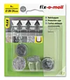 Stolbenhylse m/filt for glatte gulv og tepper transparent 20mm-Fix O Moll Hot