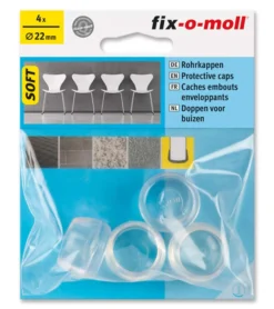Stolbenhylse soft for glatte gulv og tepper transparent 22mm-Fix O Moll Online