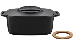 Støpejernsgryte oval med lokk Norden 5l-Fiskars Hot
