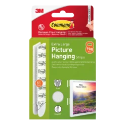 Strips for oppheng av bilder ekstra stor 4 par/8 strips-Command Best