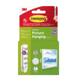 Strips for oppheng av bilder mellomstor 4 par/8 strips-Command Online