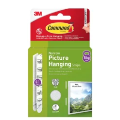 Strips for oppheng av bilder smal 4 par/8 strips-Command Hot